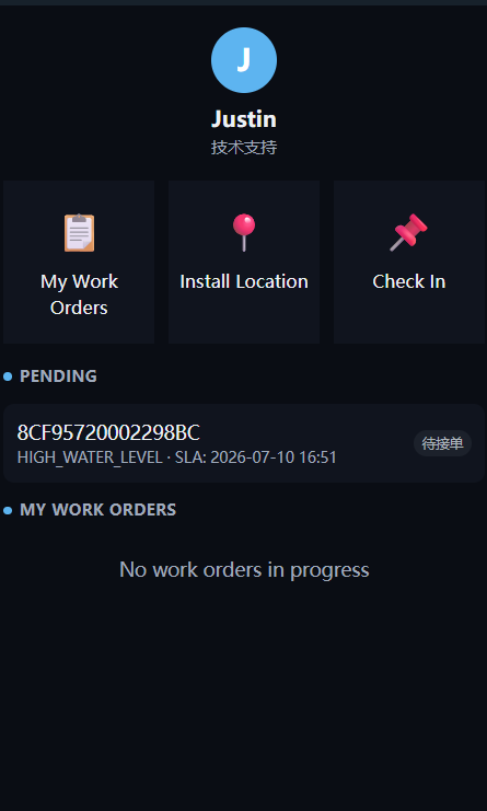 AI-lite Telegram Mini App work order dashboard